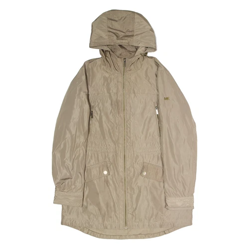 MICHAEL KORS Cappotto Parka Donna Leggero Oro con Cappuccio M