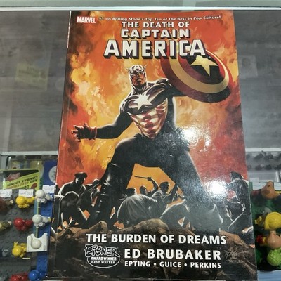 Marvel Comics The Death Of Captain America MCU Comic Book Retro Avengers Heros