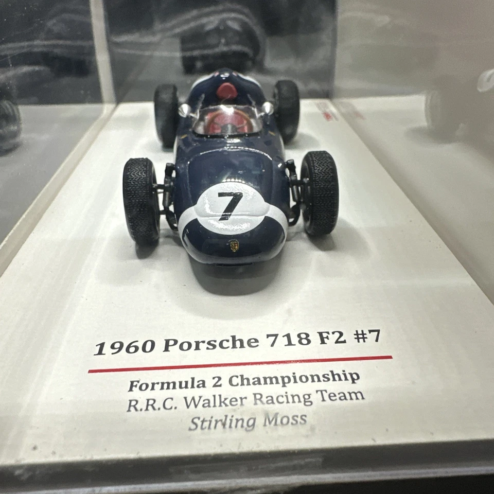 1/43 TRUESCALE TSM124355 PORSCHE 718 F2 1960 #2 STIRLING MOSS USA Boxed - Image 3 of 4