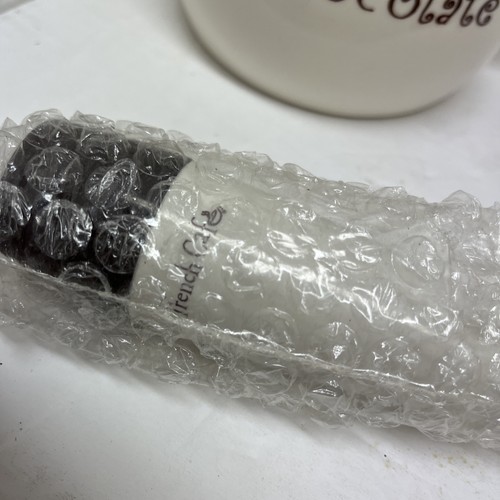 Cioccolata calda caffè francese - pentola in ceramica e mixer a batteria - nuova - Foto 3 di 7