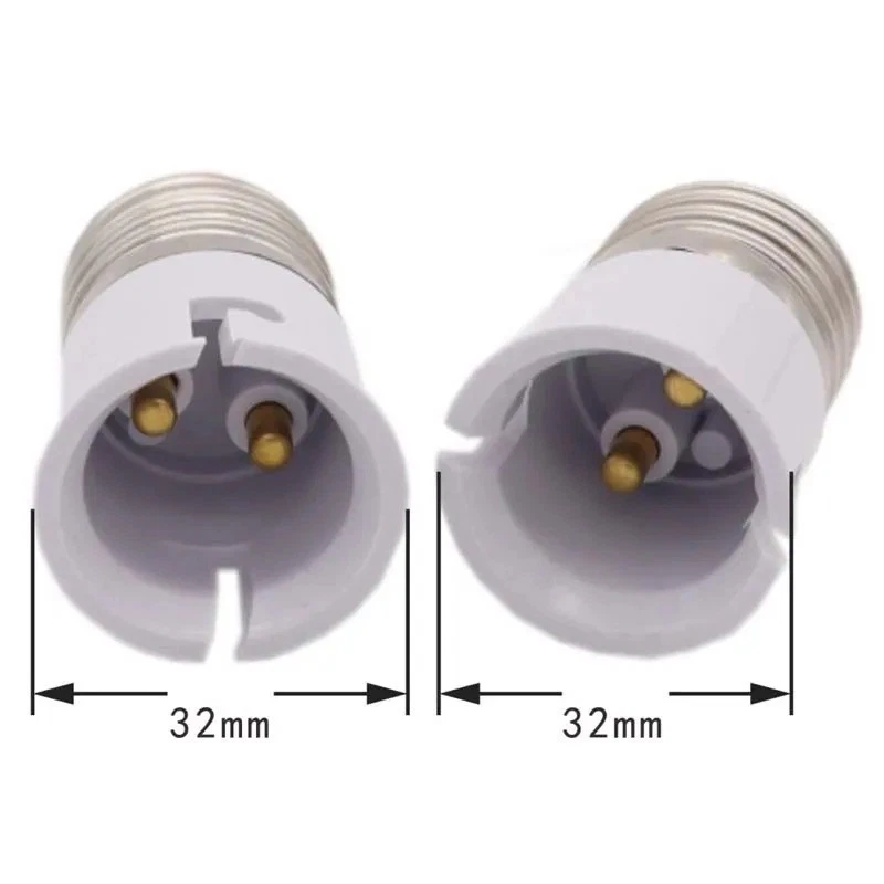 E27 to B22 Light Bulb Socket Adapter Bayonet to Screw Lamp Holder Base Converter - image 3 of 3
