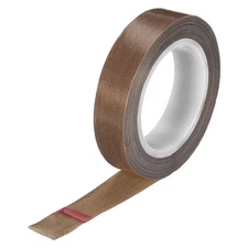 9m/30 Feet,13mm/0.5 Inch PTFE Tape,Adhesive PTFE Fabric Tape Brown