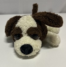RUSS BERRIE Lil Peepers DIXIE DOG Puppy Plush St. Bernard 5" White Brown
