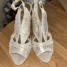 LOTUS Gold open toe sling back high heel shoes size 6