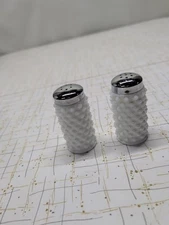 Vtg.~ Fenton Milk glass Hobnail Salt & Pepper Shakers MCM/1 Has Original Sticker