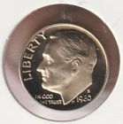 1980s Rare Old US Roosevelt Dime Mint Uncirculated Proof Set Collection Coin USA