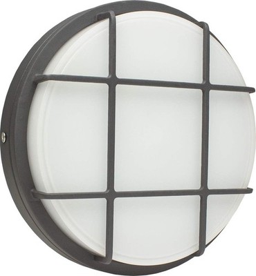 as-Schwabe LED Wandleuchte Rund 20W 1660lm Außenleuchte IP65 Kellerlampe Ø220mm