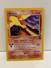 Carta collezionabile Pokemon promozionale stella nera Moltres 21/53 WoTC vintage