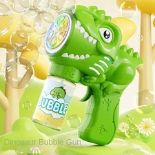Dinosaur Bubble Machine Electric Bubble Gun with Light Fully Automatic Bubble