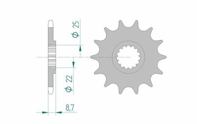 AFAM Standard Stahlritzel 73301 520