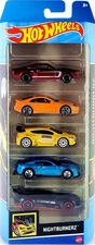 Hot Wheels 2023 Nightburnerz 5-Pack
