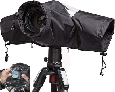 Waterproof Camera Rain Cover Professional Soft Black Camera Rain Covers for All