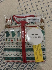 NWT Little Sleepies OG HOLIDAY FAIR ISLE Zippy Pajamas 0-3 Months