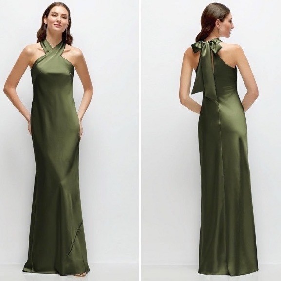 jersey halter neck dress Halter Neck Jersey Maxi Dress-Navy main image 1