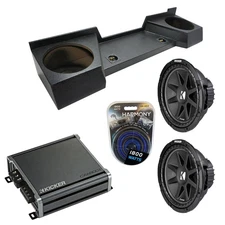 07-13 Chevy Silverado Ext Cab Truck Kicker C12 Dual 12" Rhino Sub Box CXA800.1