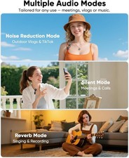 Wireless Lavalier Microphone for iPhone iPad Android, Mini Mic with LED Display — image 3