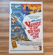 Voyage to the Bottom of the Sea (1961) Original 1sh Movie Poster 27x41 Very Fine