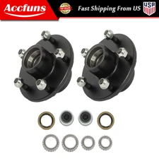 2 Sets Trailer Idler Hub Kits 5 on 5" For 3500 lbs #84 Axle 1/2"(4 pieces/set)