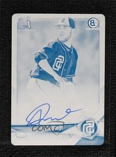 2018 Bowman Chrome Prospect Printing Plate Cyan 1/1 Pedro Avila #CPA-PA Auto 7ba