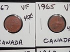 8 VF Small Cents From Canada 2-1950,1-1962,2-1964,1-1965,2-1967 — photo 2