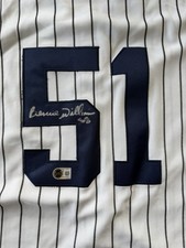 BERNIE WILLIAMS SIGNED AUTO CUSTOM JERSEY NEW YORK YANKEES BECKETT COA