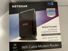 NETGEAR Nighthawk AC1900 WiFi Cable Modem Router Model C7000 - Open Box, New  