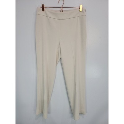 Iris Setlakwe Women's Beige Straight Leg Career Dress Pants Size 10