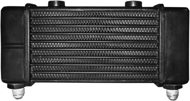 Jagg Universal 10-Row Oil Cooler with 2 Boss Mounts & Opposing Outlets - Image 1 of 1