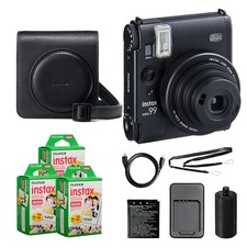 Fujifilm Instax Mini 99 Camera Black w/ Case 60 Mini Film