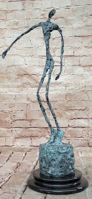 Abstract Bronze Male Stick Sculpture Modern Artwork Collectible Figurine Artwork