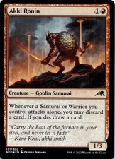 Akki Ronin 131 Kamigawa: Neon Dynasty Magic: The Gathering (FOIL) Near Mint