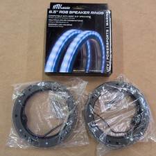 UTV Stereo 6.5" RGB LED Speaker Bluetooth Rings Lights - FREE SHIP UTVS-65LSR