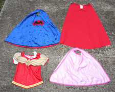 Kids/Toddler Capes Wonder Woman Dress Up Costume Lot Spider Pink Red Rubies Hero
