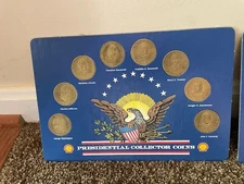 1992 PRESIDENTIAL Collector COIN Token COLLECTION, set of 3  ( from SHELL)