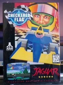 Checkered Flag Atari Jaguar 1994 New Factory Sealed Authentic Mint Condition