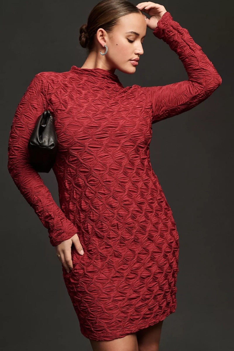 long sleeve dress with slits Sexy Plunge V-neck Long Sleeves Prom Dresses Leg Split main image 0