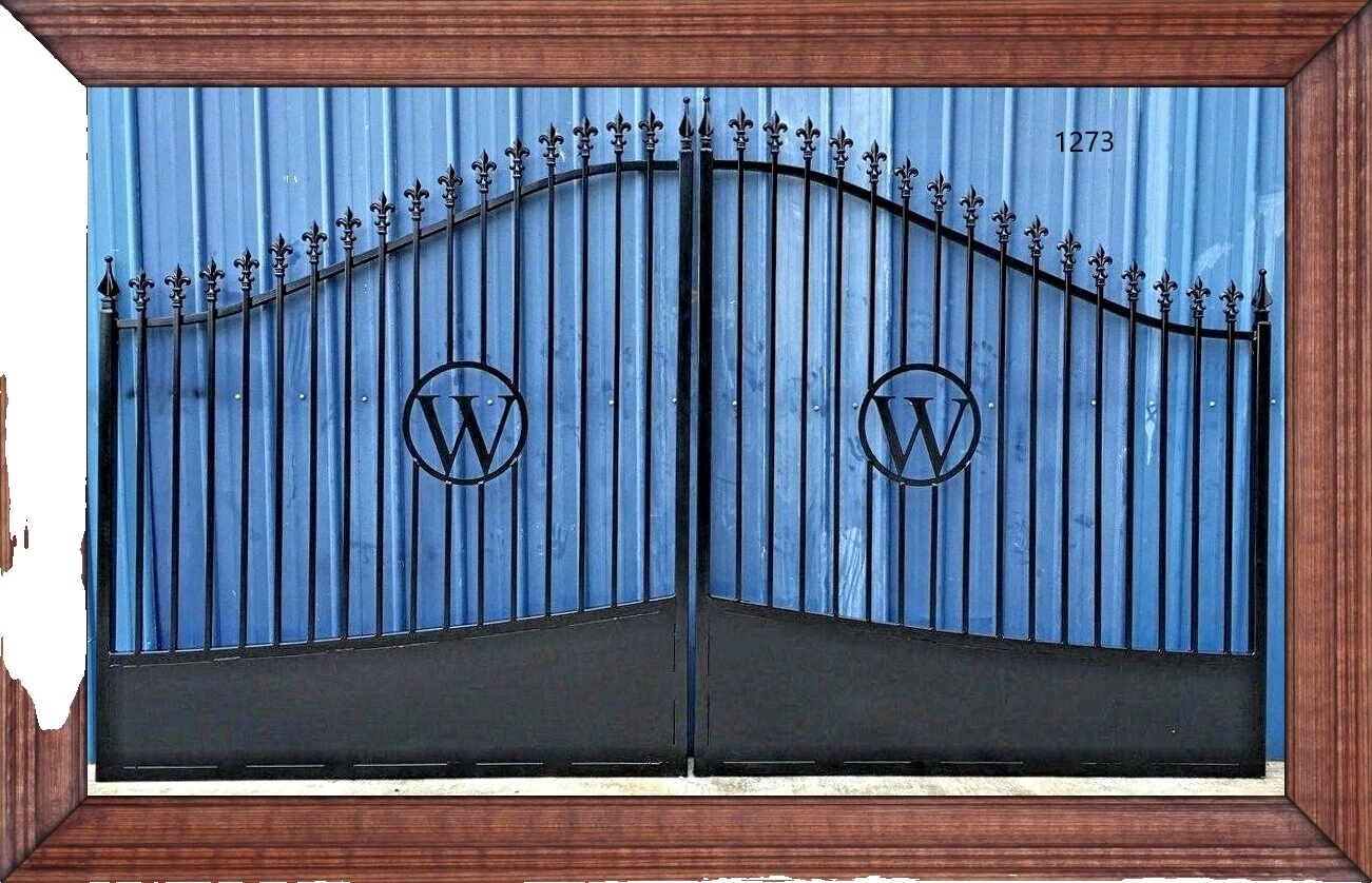 Puertas de jardín de hierro fundido