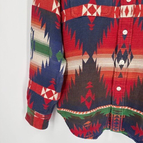POLO RALPH LAUREN Westernhemd Herren S Mehrfarbig Azteken Southwestern Leuchtfeuer Print - Bild 8 von 11