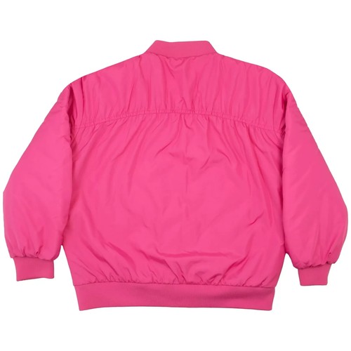 Wicked Pink Puffy Glinda Elphaba Bomber Jacket Know Your Power Girls 10/12 NWT  - Picture 3 of 3