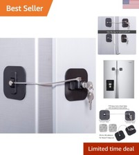 Multi-Functional Refrigerator Lock with Large Adhesive Pads - Parent's Peace