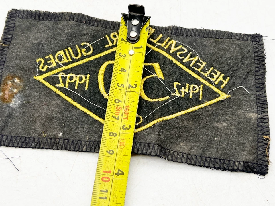 VINTAGE CLOTH PATCH HELENSVILLE GIRL GUIDES 1942 - 1992 50TH ANNIVERSARY - Image 4 of 4