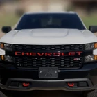Grill Letters Inserts 2019 2020 2021 Silverado Red