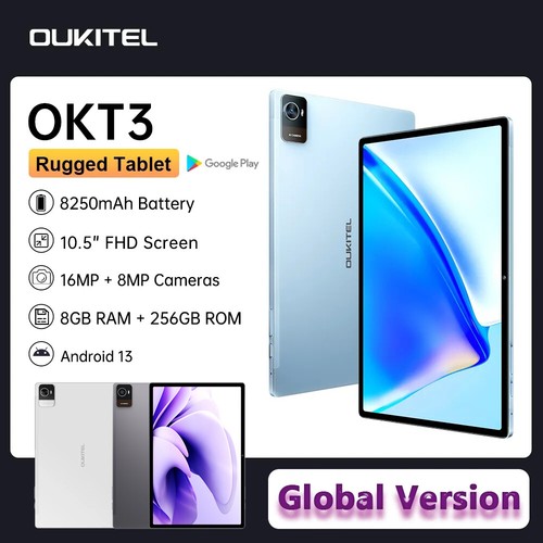 OUKITEL OKT3 Tablet Android 13, 15GB RAM + 256GB ROM Gaming PC Mit