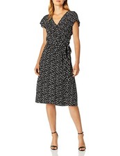 VELVET By Graham & Spencer Tamar Printed Challis Wrap Dress Sz S $169