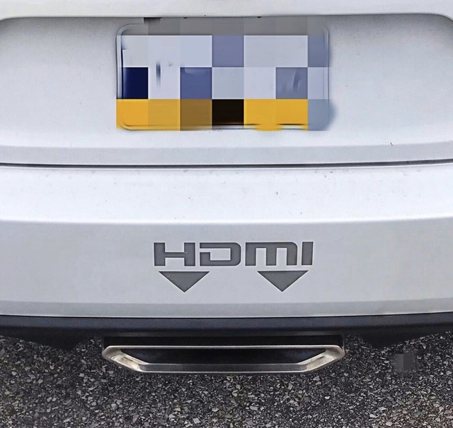Funny Honda Civic HDMI Exhaust Vinyl Decal Car Bumper Laptop Sticker eBay