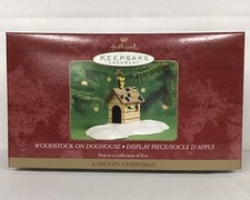 WOODSTOCK ON DOGHOUSE  1st Of 5  SNOOPY CHRISTMAS  PEANUTS Hallmark Keepsake