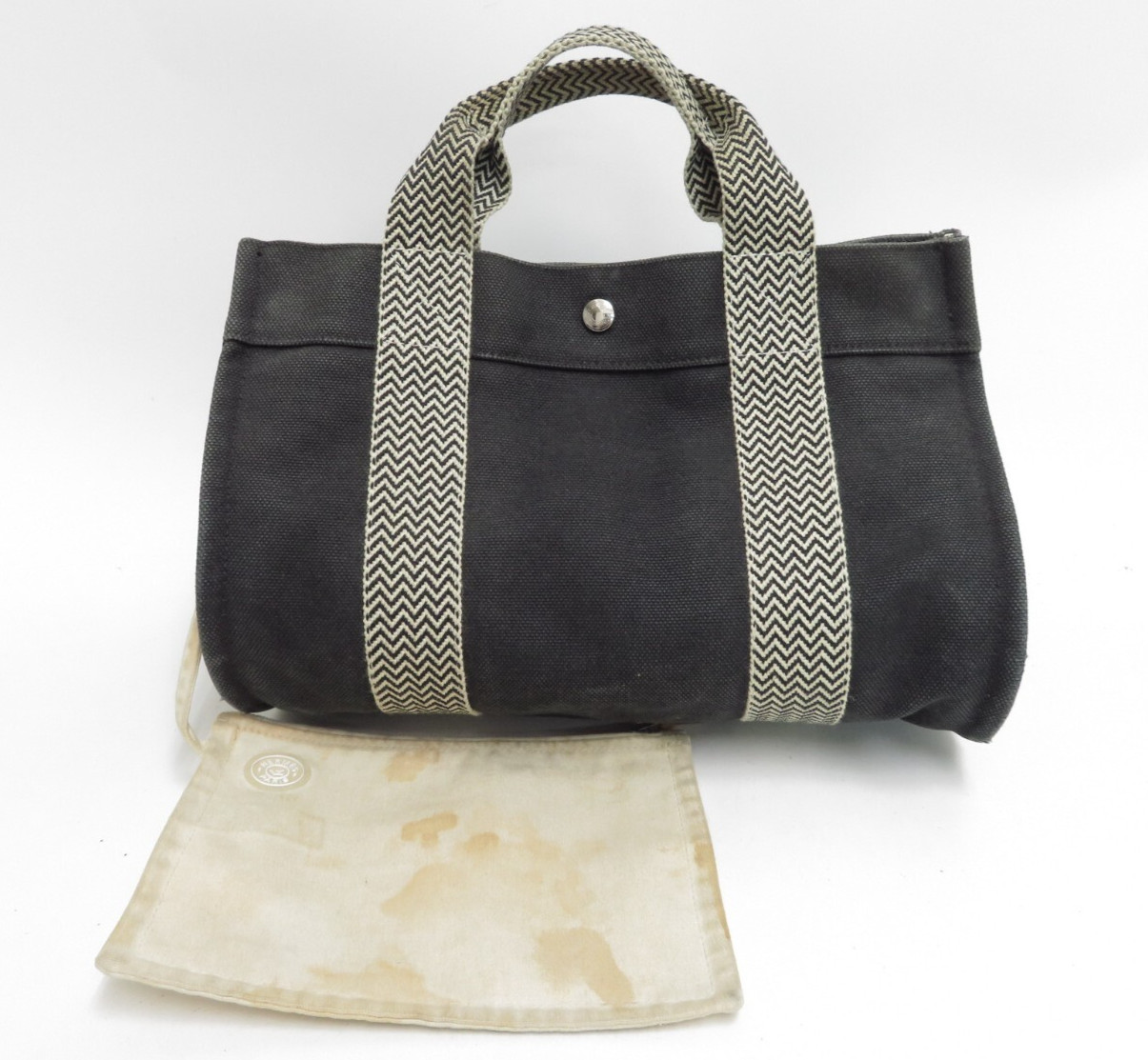 Autentica borsa tote in tela Hermes Cannes PM #40243