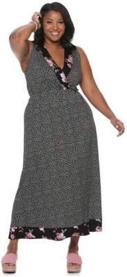 chinese dress ladies Final Sale Plus Size Sleeveless 1 Tiered Maxi Dress in Yellow