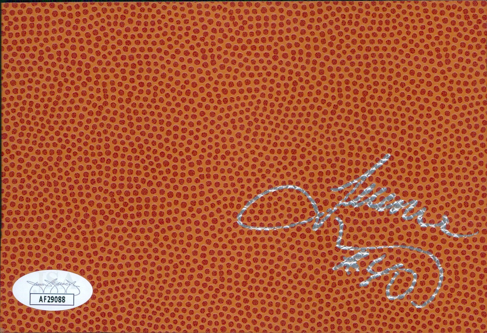 Terence Morris Autographed Signed Houston Rockets 4x6 Basketball Surface Card JSA Authentic 