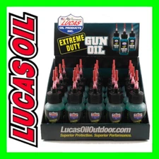 20 - LUCAS 1oz Bottles (1 CASE) Extreme Duty Gun Oil Needle Oiler Protects Metal